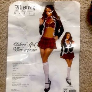Mystery House Sexy Schoolgirl with Jacket costume